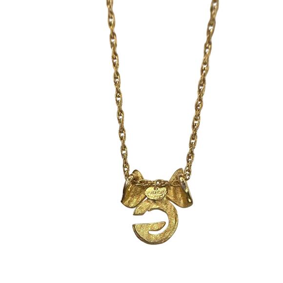 Givenchy G with Big Bow Gold Plated Necklace - Picture 5 of 10